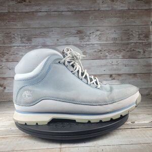 Timberland Euro Dub Boots Womens 10.5 Blue Leather Boots Comfort Lace Up Walking